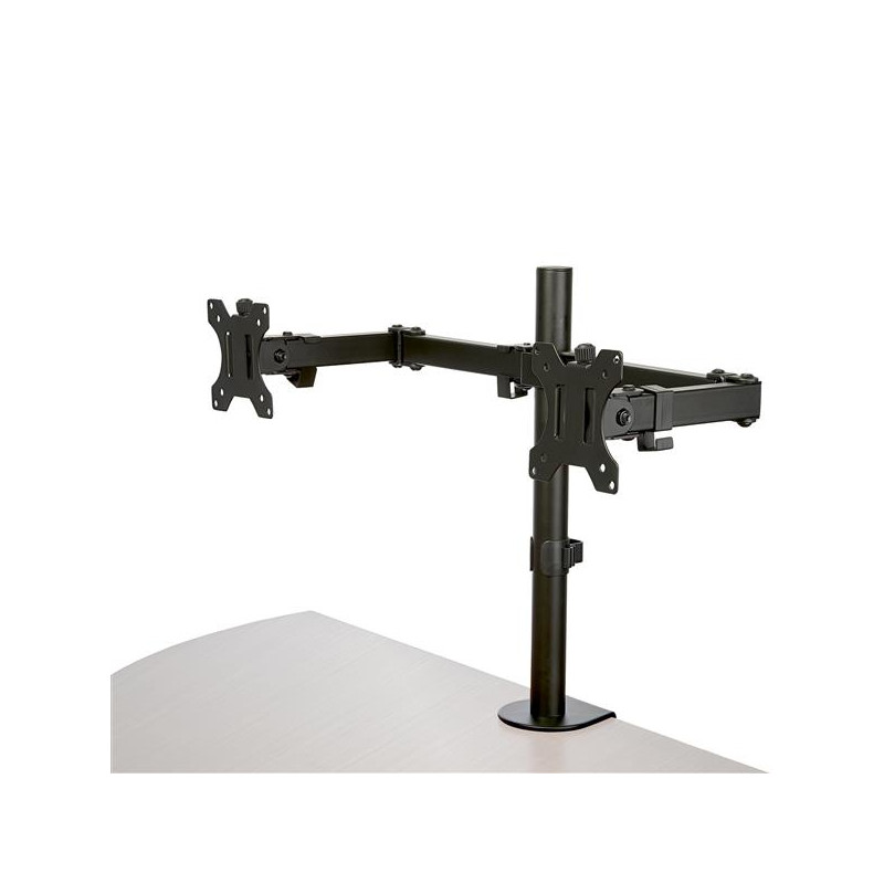 Monitor Arm - Dual - Crossbar - Steel