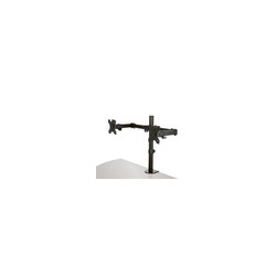 Monitor Arm - Dual - Crossbar - Steel