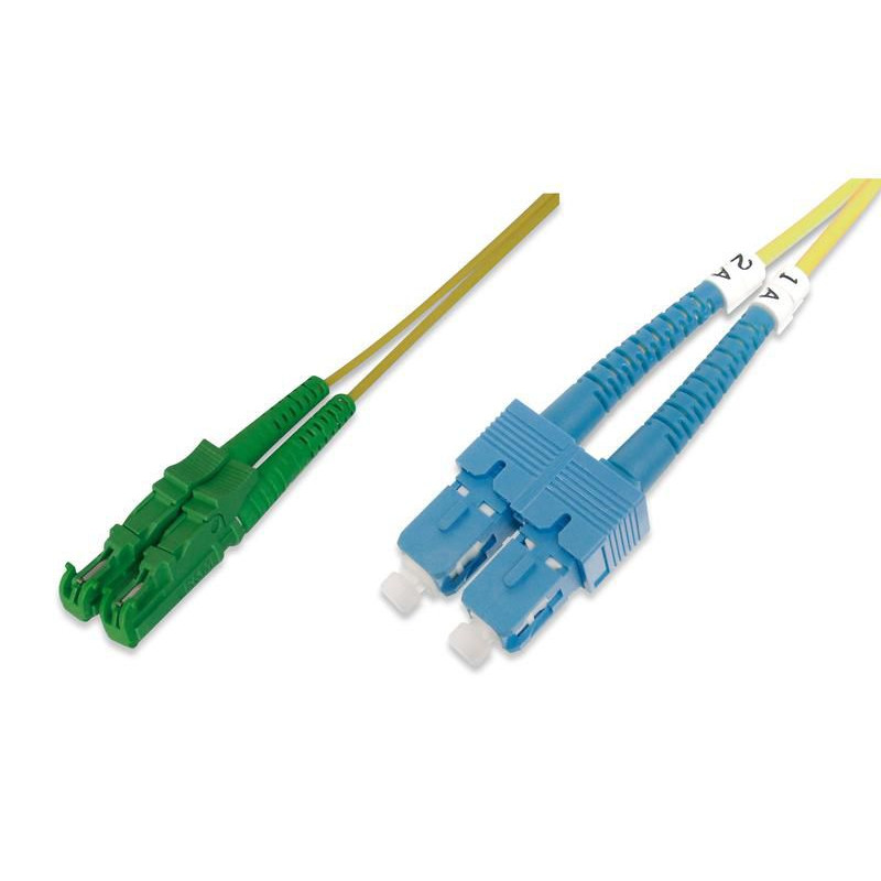 FO patch cord, duplex, E2000