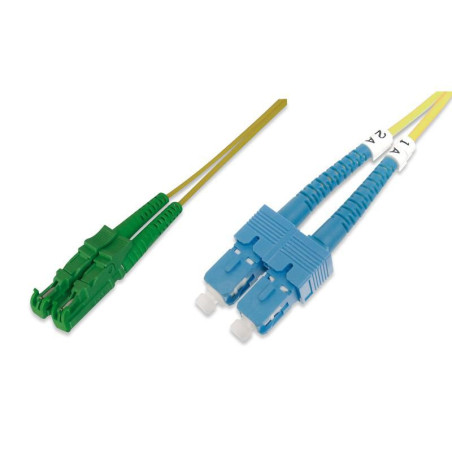 FO patch cord, duplex, E2000