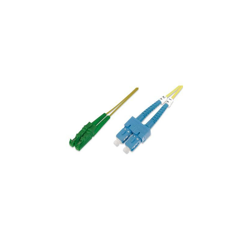 FO patch cord, duplex, E2000
