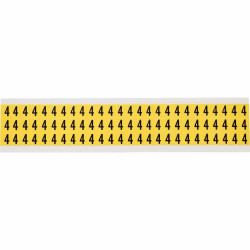 Identical numbers and letters