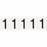 Identical numbers and letters