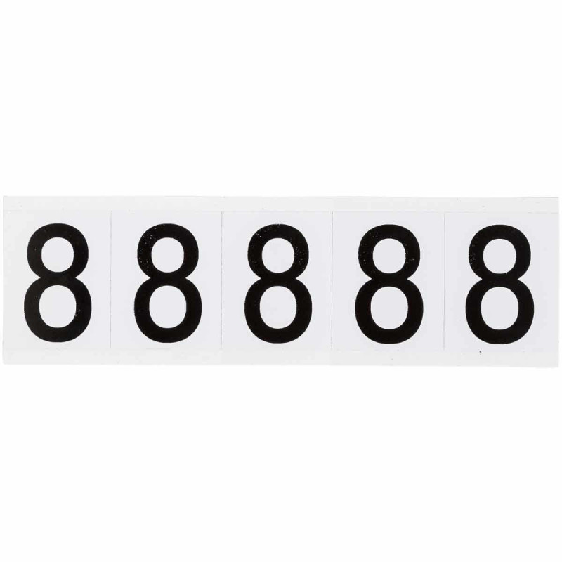 Identical numbers and letters
