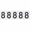 Identical numbers and letters