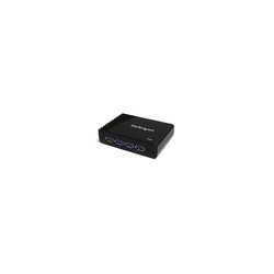 4 Port Black SuperSpeed USB 3.0 Hub