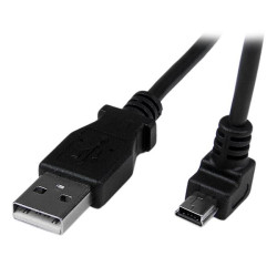 2m USB to Down Angle Mini USB Cable