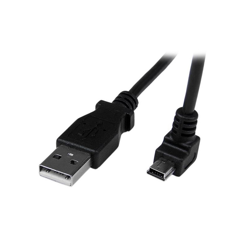 2m USB to Down Angle Mini USB Cable