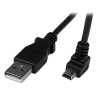 2m USB to Down Angle Mini USB Cable