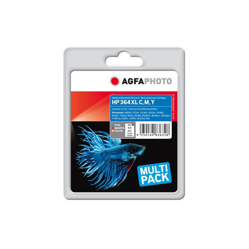 Ink, C/M/Y 3x11ml HP No. 364 | APLIUM