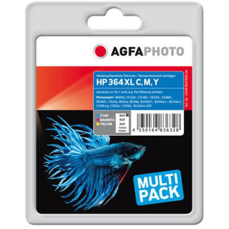 Ink, C/M/Y 3x11ml HP No. 364 | APLIUM
