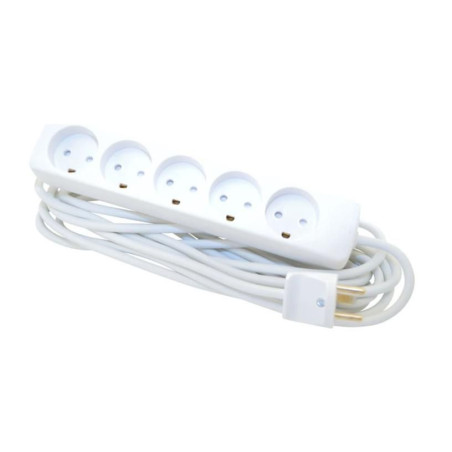 Stikd?se 5R Hvid M/J 5 Meter | APLIUM