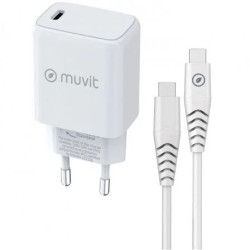 Cargador de Pared Muvit For Change MCPAK0044/ 1xUSB Tipo-C + | APLIUM