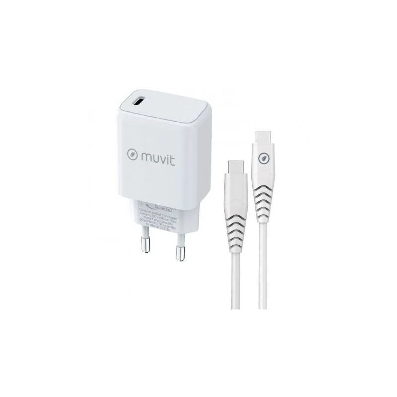 Cargador de Pared Muvit For Change MCPAK0044/ 1xUSB Tipo-C + | APLIUM