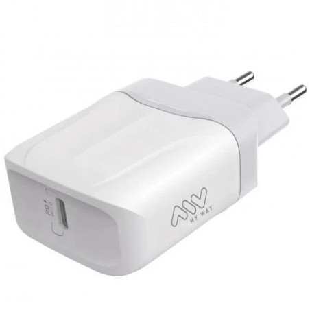 Cargador de Pared Myway MWACC0005/ 1xUSB Tipo-C/ 20W | APLIUM