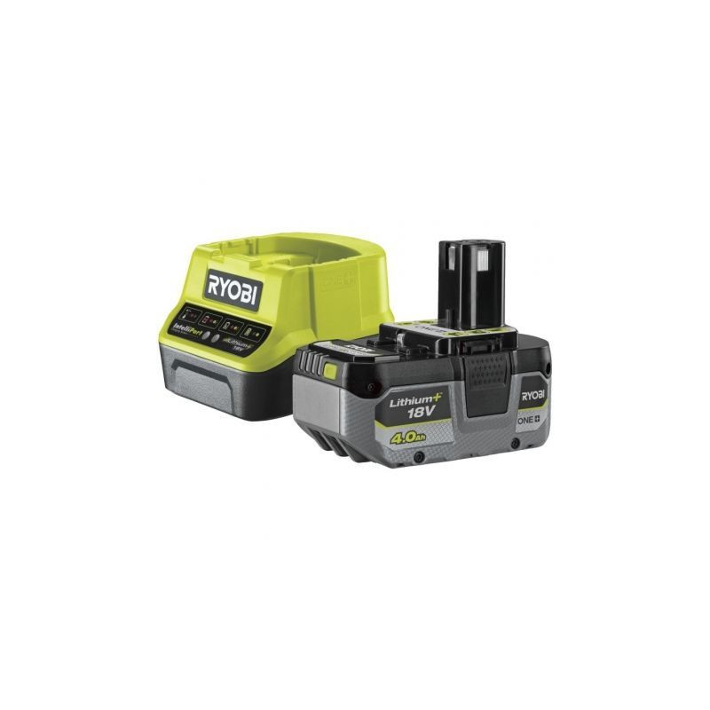 Cargador + Batería de litio Ryobi ONE+ RC18120-140X/ 18V 4,0 | APLIUM