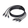 Dual-DP/USB KVM Cable