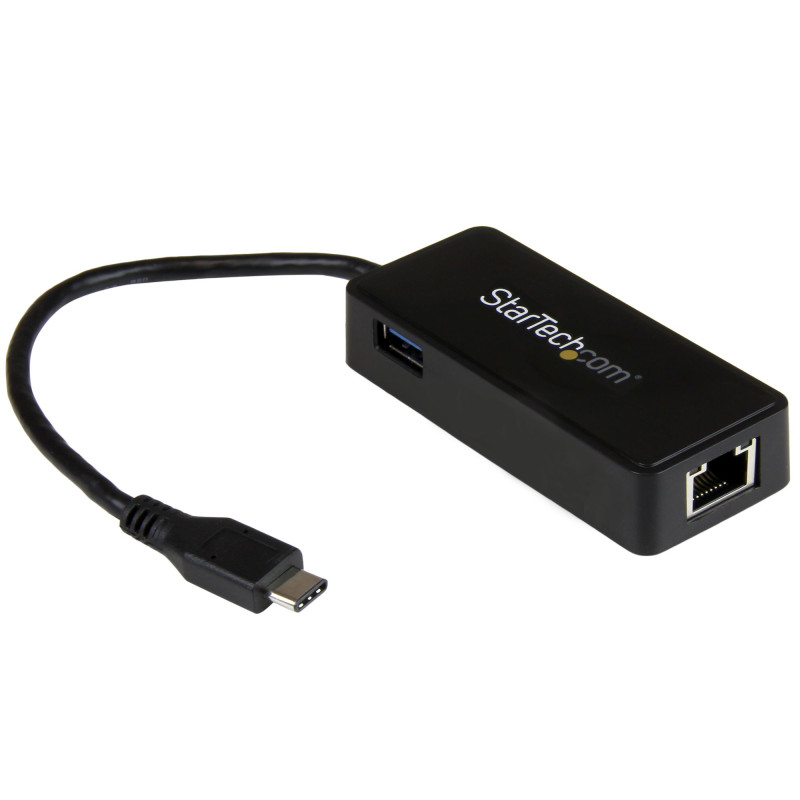 USB-C to GbE Adapter w/Extra USB port