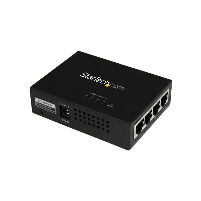 4 Port Gigabit Midspan - PoE+Injector