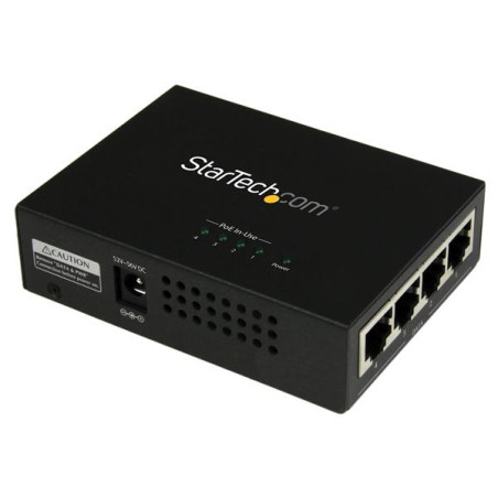 4 Port Gigabit Midspan - PoE+Injector