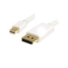 1m White Mini DP to DP 1.2 Cable