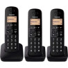 Teléfono Inalámbrico Panasonic KX-TGB613SPB/ Pack TRIO/ Negr | APLIUM