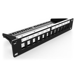 Patchpanel 1HE 12-Port,