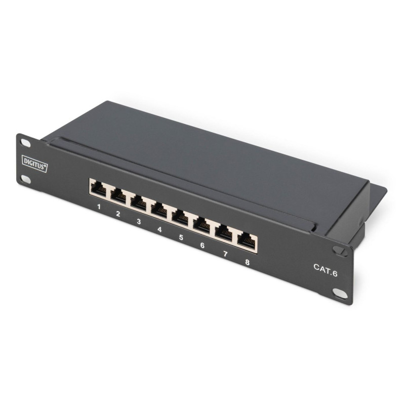 PatchPanel Cat.6 08 Port Digit
