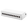 Desktop CAT 6A, patch panel,