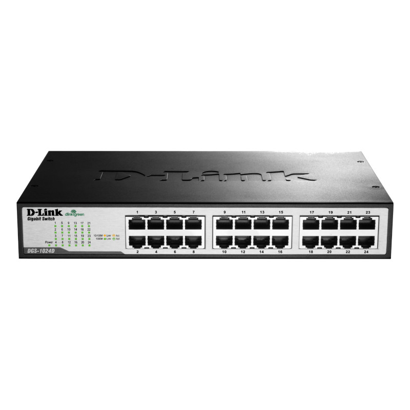 Switch/24xG+F+ENet RJ45 19"desktop Green