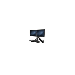 Sit Stand Desk - Wall Mount Dual Monitor