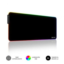 Alfombrilla Subblim MP-02RGB01 LED RGB XL/ 800 x 300 x 4 mm | APLIUM