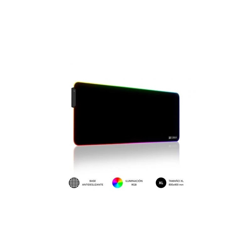 Alfombrilla Subblim MP-02RGB01 LED RGB XL/ 800 x 300 x 4 mm | APLIUM