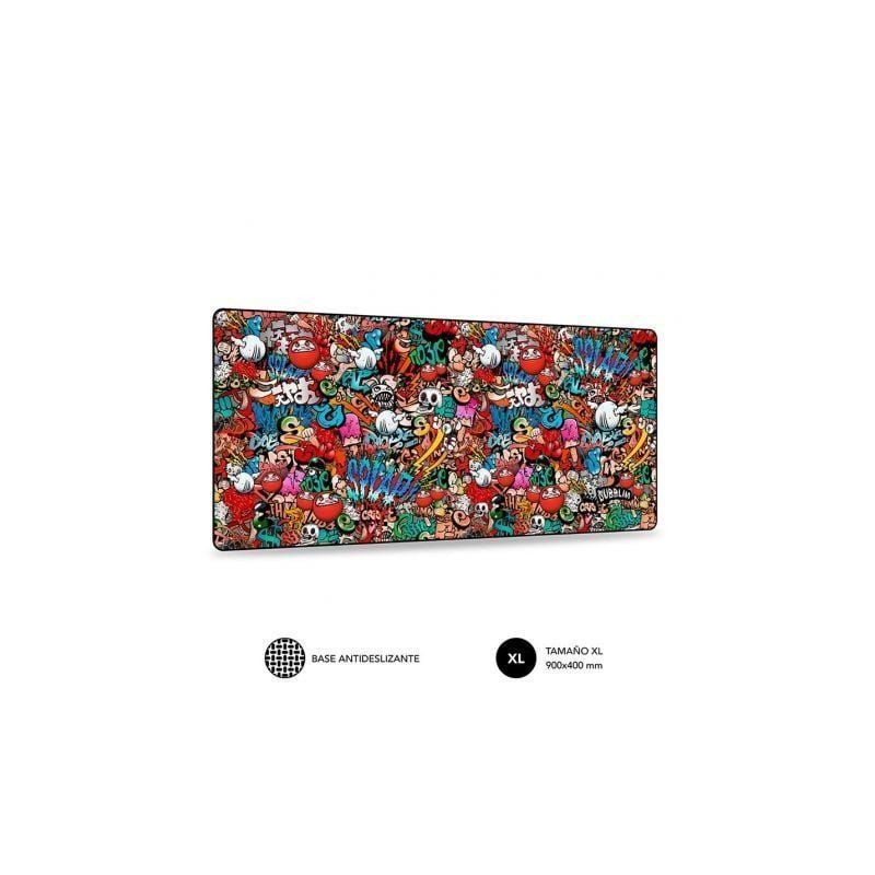 Alfombrilla Subblim 01PUW02 Graffiti XL/ 900 x 400 x 3 mm | APLIUM