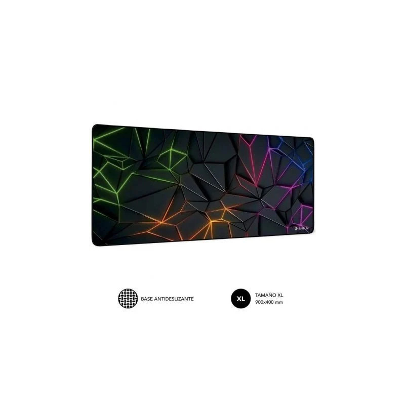 Alfombrilla Subblim Neon Obsidian XL/ 900 x 400 x 3 mm | APLIUM