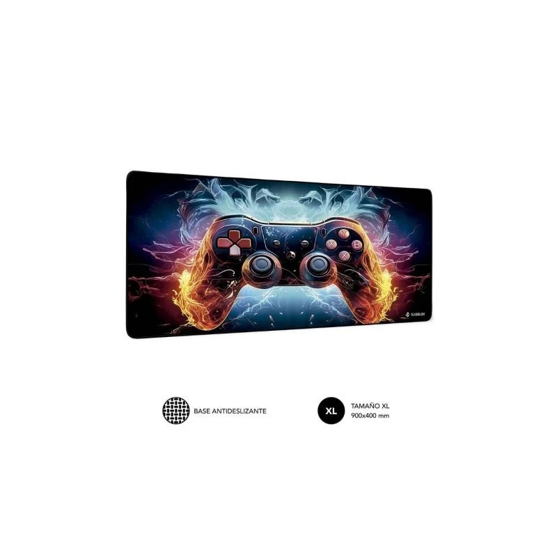 SUBBLIM GameCore XL Alfombrilla de ratón para juegos Negro, | APLIUM