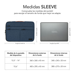Funda Subblim Air Padding 360 Sleeve para Portátiles hasta 1 | APLIUM