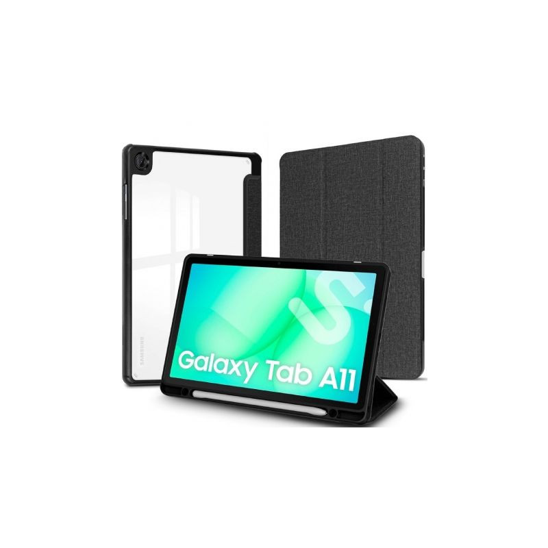 Funda Subblim Clear Shock Case para Samsung A11 8.7"/ Negra | APLIUM