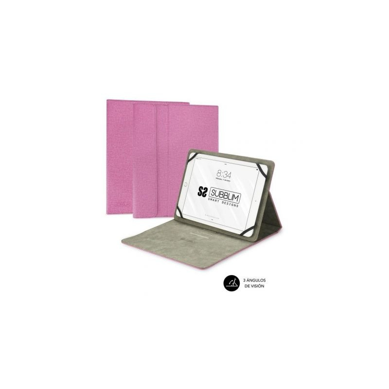 Funda Subblim Clever Stand para Tablets de 9.6"-11"/ Rosa | APLIUM