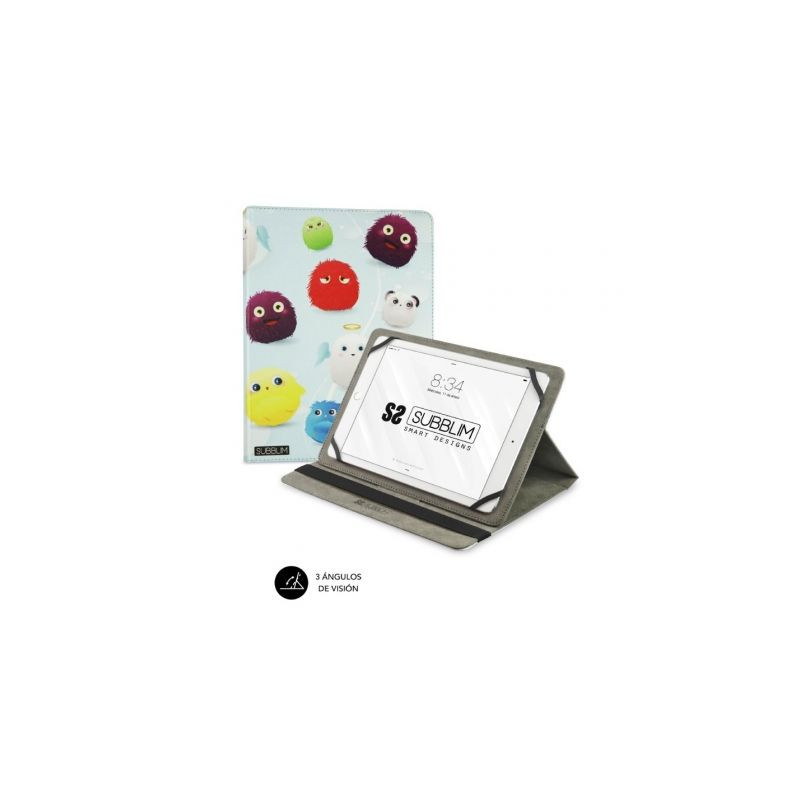 Funda Subblim Trendy Furry para Tablets de 9.6"-11"/ Negra | APLIUM