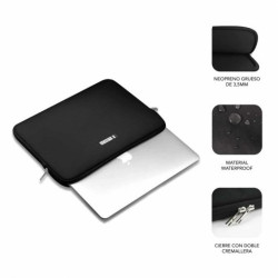 Subblim Business Laptop Sleeve Neoprene V2 11,6-12,5"BLACK | APLIUM