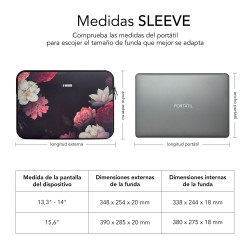 SUBBLIM Funda Ordenador Neopreno Trendy Sleeve Neo Flowers 1 | APLIUM