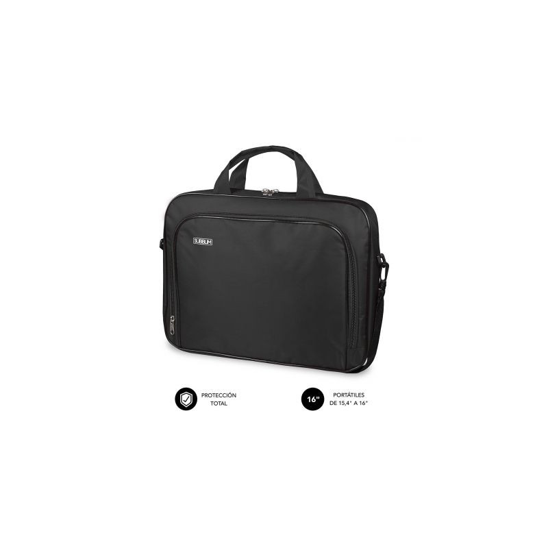 Maletín Subblim Oxford para Portátiles hasta 16"/ Negro | APLIUM
