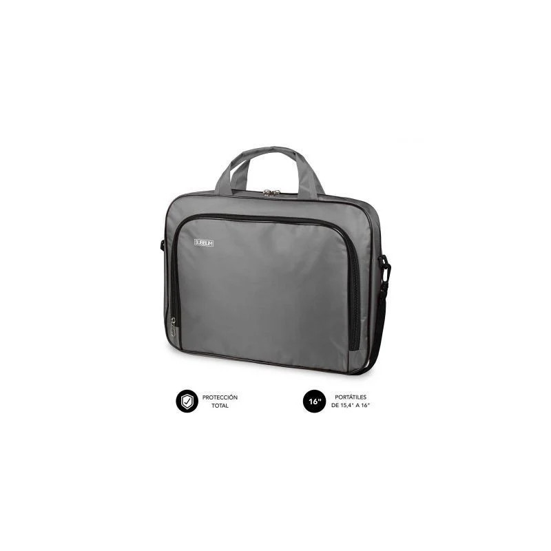 Maletín Subblim Oxford para Portátiles hasta 16"/ Gris | APLIUM