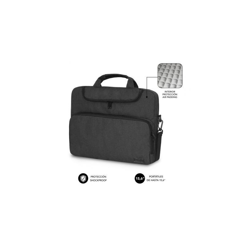 Maletín Subblim Air Padding para Portátiles hasta 15.6"/ Gri | APLIUM