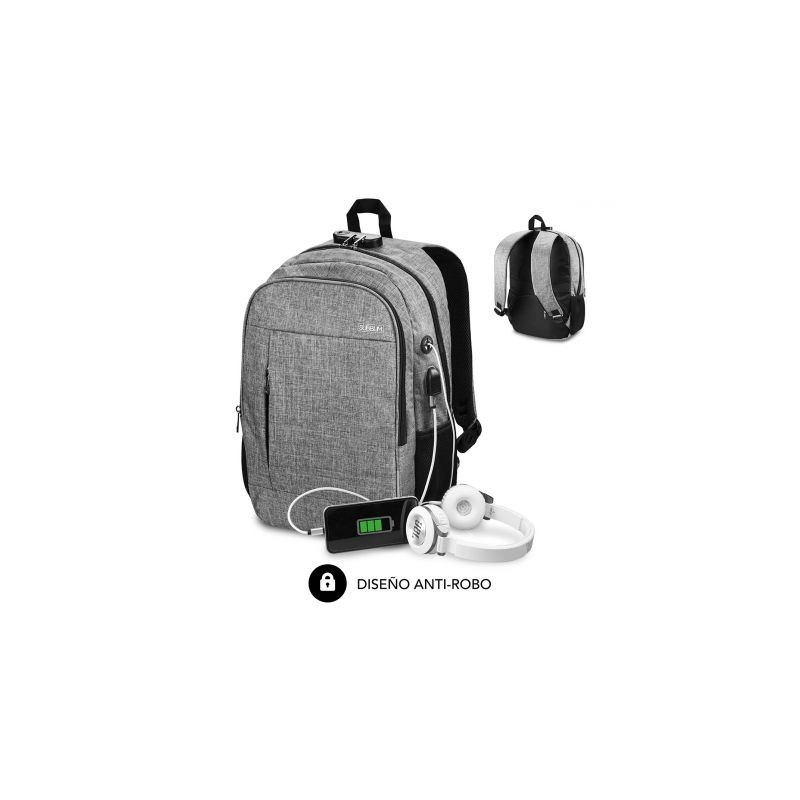 Mochila Subblim Urban Lock para Portátiles hasta 16"/ Puerto | APLIUM