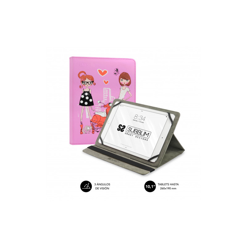 SUBBLIM Funda Tablet Universal TRENDY CASE FASHION GIRLS 10. | APLIUM