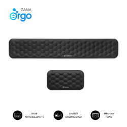 SUBBLIM Pack ERGO AIRPADDING Negro, Reposamuñecas Teclado + | APLIUM