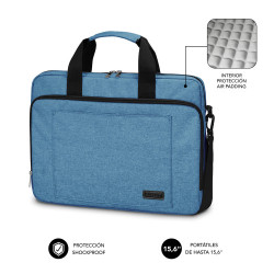 SUBBLIM Maletín Ordenador Air Padding Laptop bag 15,6" Azul | APLIUM