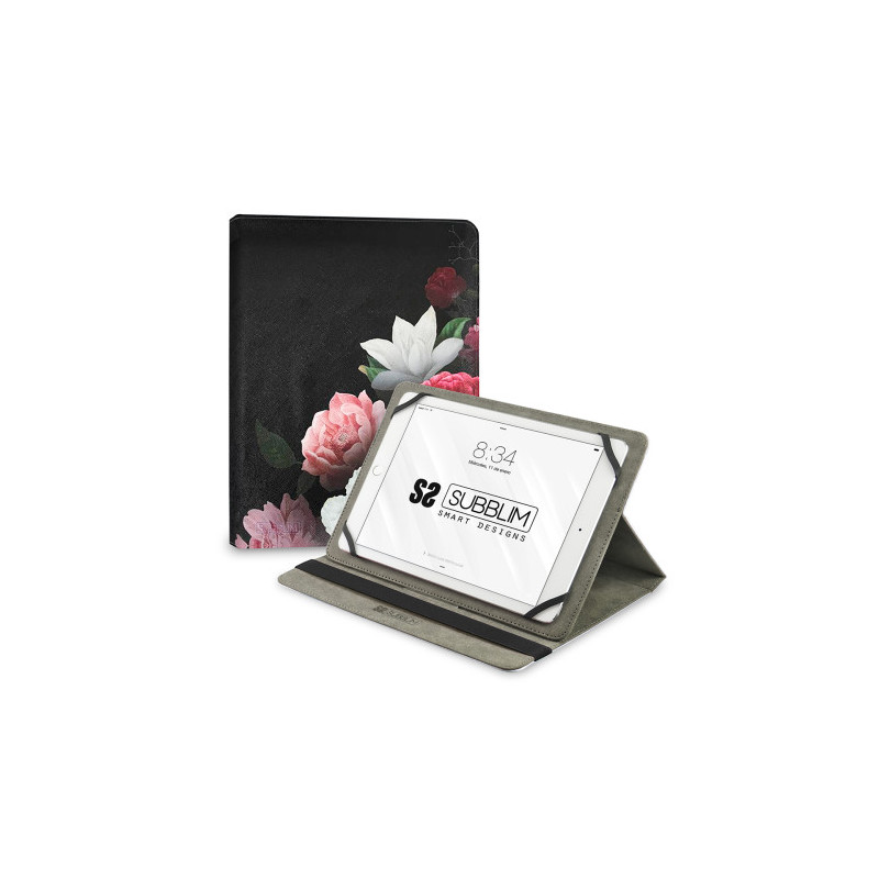 SUBBLIM Funda Tablet Universal TRENDY CASE ROSAS 11" | APLIUM